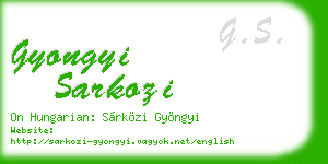 gyongyi sarkozi business card